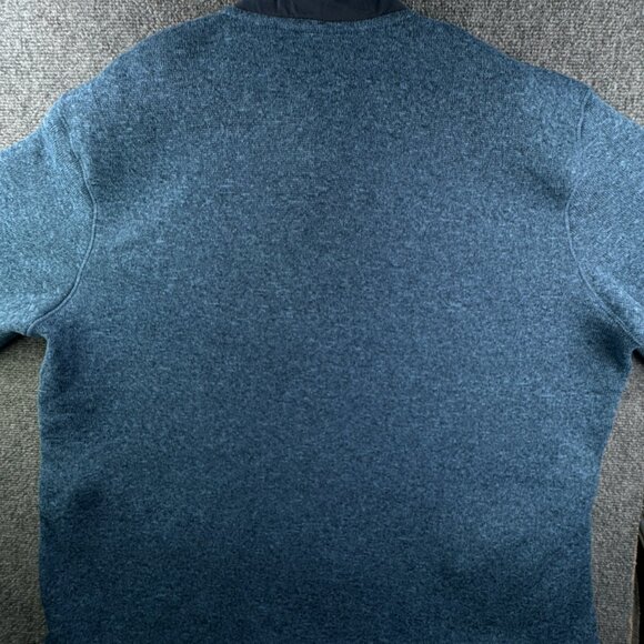 Eddie Bauer Men Pullover 2XL Blue Long Sleeve Fleece 1/4 Zip Sweatshirt Outdoors - Picture 15 of 15